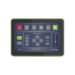 Panel táctil de sistema Velocity de 10” todo en uno con gateway integrado color negro / Sistema de control AV completo / Iluminación del bisel / Gateway Velocity integrada