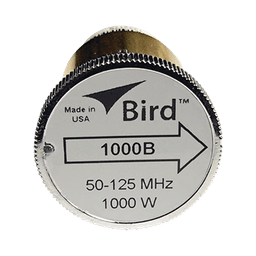 Elemento de Potencia en línea 7/8" a 1000 Watt para Wattmetro BIRD 43, en el Rango de Frecuencia de 50 a 125 MHz.