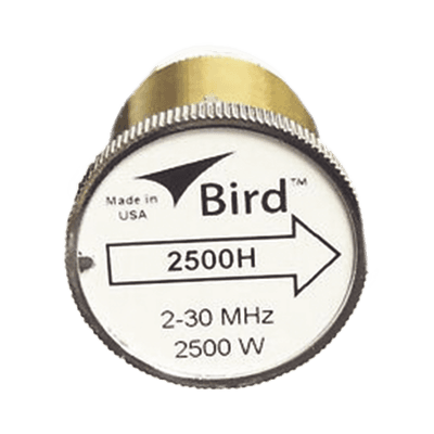 Elemento de 2500 W., en línea 7/8" para Wattmetro BIRD 43 en Rango de Frecuencia de 2 a 30 MHz.