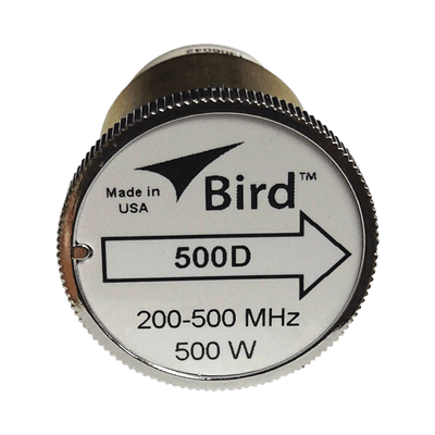 Elemento de 500 Watt en linea 7/8" para Wattmetro BIRD 43 en Rango de Frecuencia de 200-500 MHz