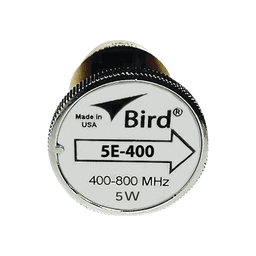 Elemento de 5 Watt en Línea 7/8" para Wattmetro BIRD 43 en Rango de Frecuencia de 400 a 800 MHz.