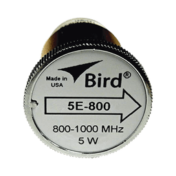 Elemento de 5 Watt en linea 7/8" para Wattmetro BIRD 43 en Rango de Frecuencia de 800 a 1000 MHz.