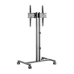 Soporte Móvil para Pantalla | Compatibilidad VESA 200x200 hasta  600x400 / Ruedas con Frenos / Ajuste de Altura y Ángulo / Soporte para TV de hasta 55 Pulgadas / Capacidad de Peso 35 kg