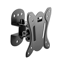 Montaje  Compacto de Pared para Monitores de 13 a 27" | Soporta hasta 25 Kg| Compatible con  Vesa 75 x 75 / 100 x 100 | Fabricado en  Acero