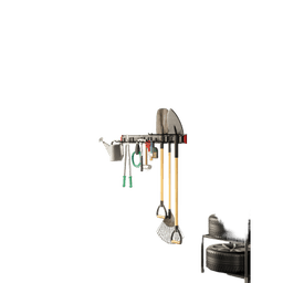 Estante de Almacenamiento de Pared Versátil de Alta Resistencia (en 3 Placas de Pared)