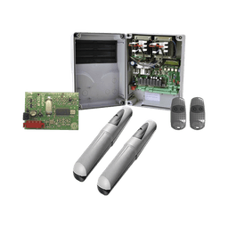 Kit de operadores AXO 3024 Para puertas Abatibles de hasta 3 Metros y 500 Kg de peso por hoja 