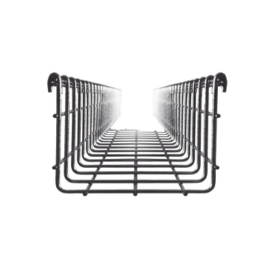 Charola Tipo Malla 105/150 mm, Acabado Electro Zinc, Hasta 251 Cables Cat6, Tramo de 3 Metros