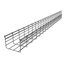 Charola Tipo Malla 166/150 mm, Acabado Electro Zinc, Hasta 369 Cables Cat6, Tramo de 3 Metros