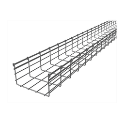 Charola Tipo Malla 166/200 mm, Acabado Electro Zinc, Hasta 528 Cables Cat6, Tramo de 3 Metros
