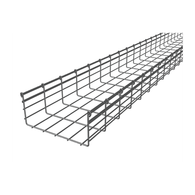 Charola Tipo Malla 166/250 mm, Acabado Electro Zinc, Hasta 660 Cables Cat6, Tramo de 3 Metros