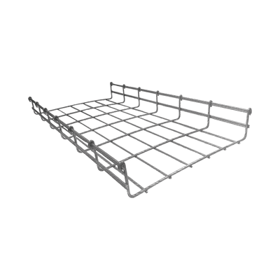 Charola tipo Malla 54/300 mm BIMETÁLICA para Instalación en Exterior o Interior, Extrema Resistencia y Durabilidad. Hasta 258 cables Cat6 (Tramo de 3 metros)