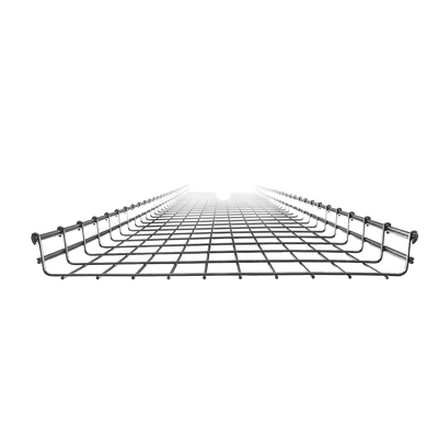 Charola Tipo Malla 54/500 mm, Acabado Electro Zinc, Hasta 430 Cables Cat6, Tramo de 3 Metros