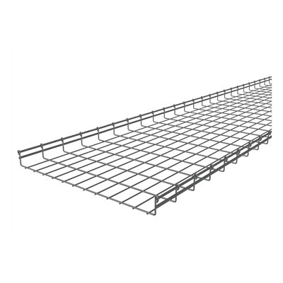 Charola Tipo Malla 54/600 mm, Acabado Electro Zinc, Hasta 516 Cables Cat6, Tramo de 3 Metros