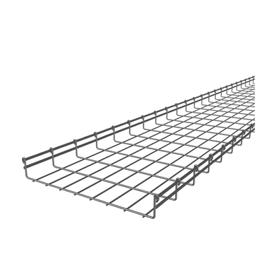 Charola Tipo Malla 66/450 mm, Acabado Electro Zinc, Hasta 473 Cables Cat6, Tramo de 3 Metros
