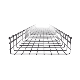 Charola Tipo Malla 116/400 mm, Acabado Electro Zinc, Hasta 738 Cables Cat6, Tramo de 3 Metros