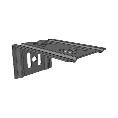 Ménsula económica MallaFils, para montaje en pared, para anchos de charola de 100 mm, con acabado electrozinc