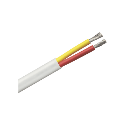 Rollo de cable plano grado marino calibre 8, de 2 conductores (rojo y amarillo) de 500 pies (152.4 m).