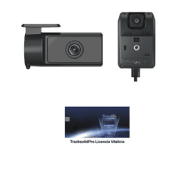 KIT Dashcam con sistema de control ADAS (asistencia de manejo) y Camara de cabina (CI03) / Multiples alarmas /Comunicación dos vías / ideal para flotas vehiculares / Facil instalacio / Incluye licencia vitalicia plataforma TrackSolidPro