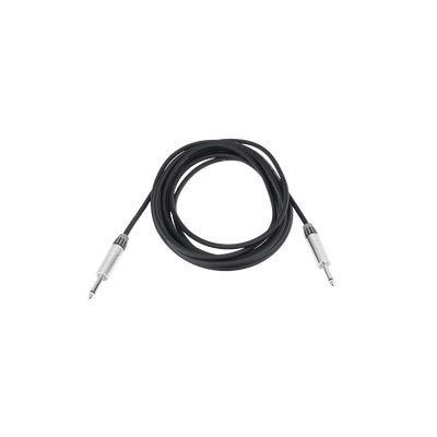 Cable de Audio | Plug 1/4 in a Plug 1/4 in Stereo | Carcasa Cromada | Conectores Seetronic | Longitud 5m