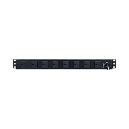 PDU Básico Para Distribución de Energía, Con 8 Tomas NEMA 5-15R Traseras y 2 Tomas 5-15R Frontales, 1UR, 15 Amp, 120 Vca