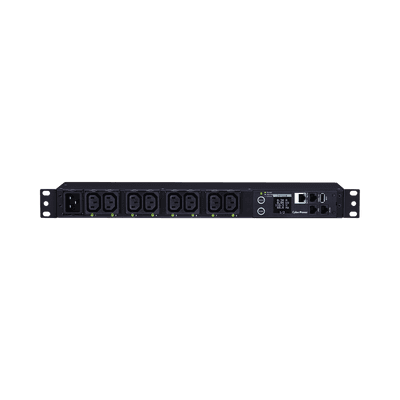 PDU Switchable y Monitoreable por Toma, para Distribución de Energía, Entrada 200-240 Vca NEMA L6-20P, Con 8 Salidas C13, Horizontal 19in, 2UR