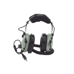 Auriculares de aviación, con micrófono, sobre la cabeza, helicóptero