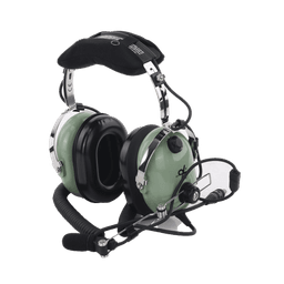 Auriculares de aviación, con micrófono, sobre la cabeza, helicóptero