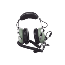 Auriculares de aviación, con micrófono, sobre la cabeza, helicóptero