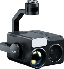 Cámara Dual Light C50N con IA, Visión Nocturna, Sensor Térmico 1K, Telémetro Láser 2 km, Zoom Óptico 25x, Puntero Láser Verde, Luz Auxiliar NIR, Compatible DJI M350/M400