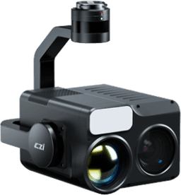 Cámara Dual Light C50N con IA, Visión Nocturna, Sensor Térmico 1K, Telémetro Láser 2 km, Zoom Óptico 25x, Puntero Láser Verde, Luz Auxiliar NIR, Compatible DJI M350/M400