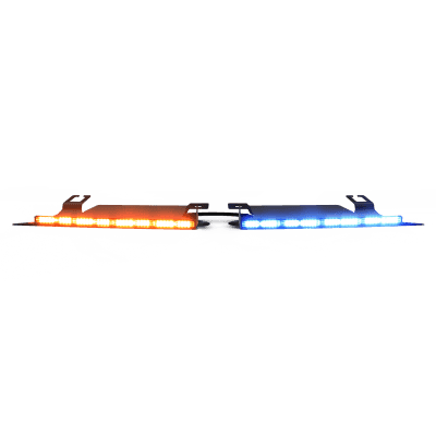 Visera Interior Universal Rojo-Blanco/Azul-Blanco 144 LED Con Luces De Penetración incluye Bracket Ford Police Interceptor