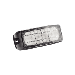 Luz de Advertencia de 5X2" 10 LED, Rojo/Azul, Bisel Negro, Lente Transparente