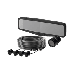 Sistema alámbrico de cámara y monitor de 4.3 pulgadas con sensores de reversa y cámara de 120°