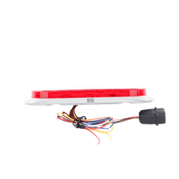 Plafón Ovalado de 7.5" Para Camiones de Transporte, 18 LED Ultra Brillantes, Color Rojo/Claro/Ambar