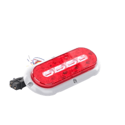 Plafón Ovalado de 7.5" Para Camiones de Transporte, 18 LED Ultra Brillantes, Color Rojo/Claro/Ambar