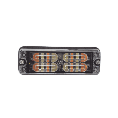 Luz Perimetral, 12 LED Ultra Brillantes, Color Ámbar / Claro