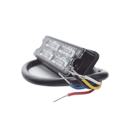 Luz Perimetral, 12 LED Ultra Brillantes, Color Rojo / Claro