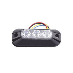 Luz Auxiliar de 3 LED, Azul, Lente Transparente