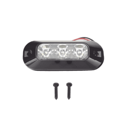 Luz Auxiliar de 3 LED, Blanco, Lente Transparente