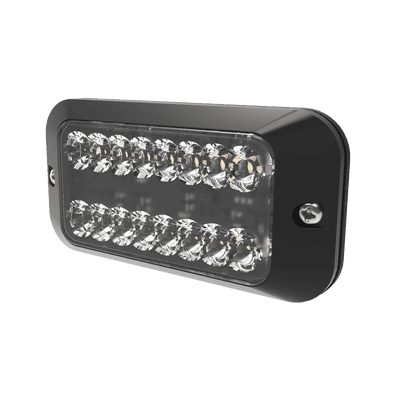 Luz Auxiliar Serie EDX3789, 8 LEDs Ultra Brillantes, color ámbar claro.