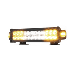 Barra LED de  trabajo, 13.6 pulgadas, doble hilera, con luces de trabajo, ambar/claro,  12-24 Vcc