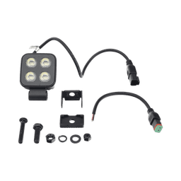 Luz de Trabajo Ultra brillante Cuadrada, 4 LED, 2650 Lúmenes, 12-24 Vcd