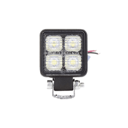 Luz de trabajo de 4 LED de 10 Watt, 12-24 Vcd, 800 lúmenes