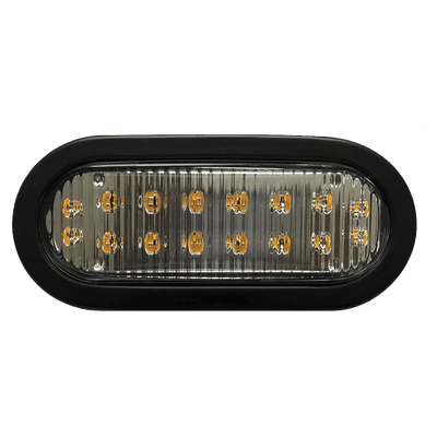 Luz direccional LED ovalada Bicolor ambar claro con montaje de ojal  de 7.5 pulgadas