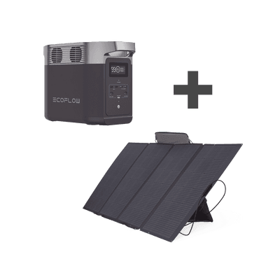 Kit de Estación de Energía Portátil 1024Wh + Panel Solar Flexible 400W 