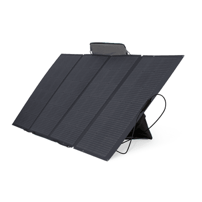 Módulo Solar Portátil y Flexible de 400W Recomendado para Estaciones Portátiles EFD330, EFD350 ó EFD500 / Ajuste de Ángulo / Carga Eficiente / Incluye Cable XT60 a MC4