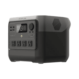 EcoFlow River 2 Pro | Estación de Energía Portátil 768Wh Litio LFP / 4 AC 800W (Max. 1600W) / 1 USB-C 100W / 3 USB -A 12W / Cargador de Coche 10A, 126W Max. / Conectividad WiFi y Bluetooth (App) / Carga Solar 220W Max.