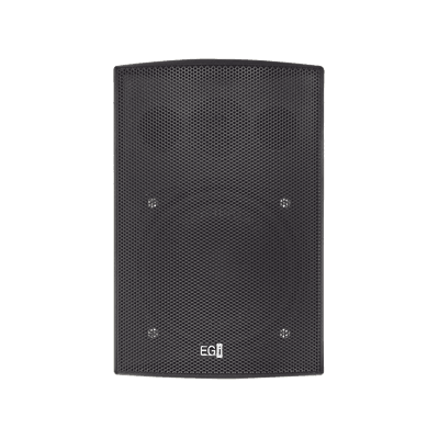 Bocina HiFi | PoE Ethernet IP | Altavoz de 2 vías | Potencia 12W | Protección IP66 | Color Negro