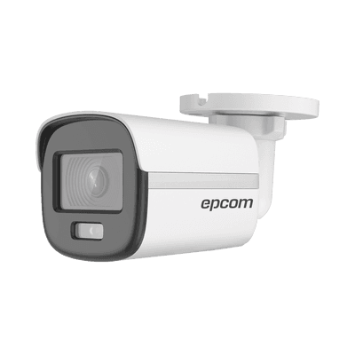 [ColorVu] Bala TURBOHD 3K (5 Megapixel) / Lente 2.8 mm / Micrófono Integrado / Imagen a Color 24/7  / Luz Blanca 20 mts / Exterior IP67 / dWDR / 4 Tecnologías / Metal