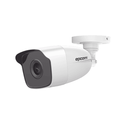 Bala TURBOHD 2 Megapíxeles (1080p) / METÁLICA / Gran Angular 103° / Lente 2.8 mm / IR EXIR 40 mts / Exterior IP66 / TVI-AHD-CVI-CVBS